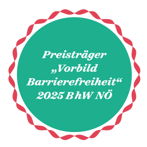 BhW Preisträger Plakette "Vorbid Barrierefreiheit 2025"