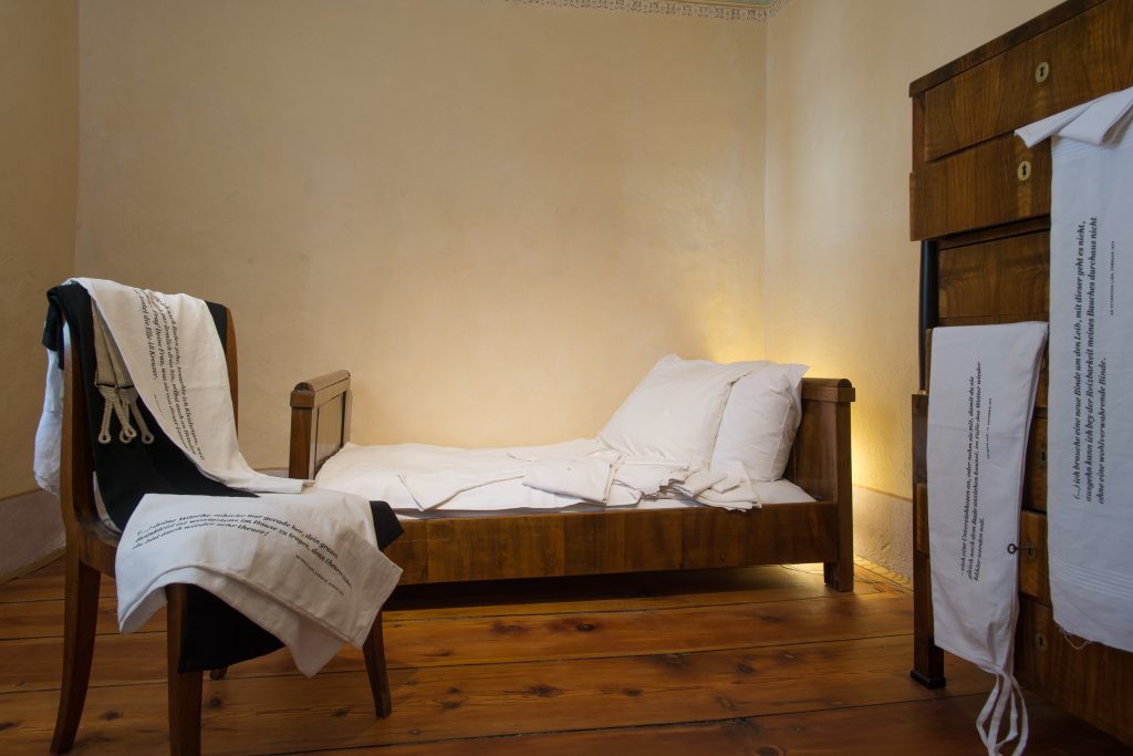 Das Schlafzimmer im Beethovenhaus Baden