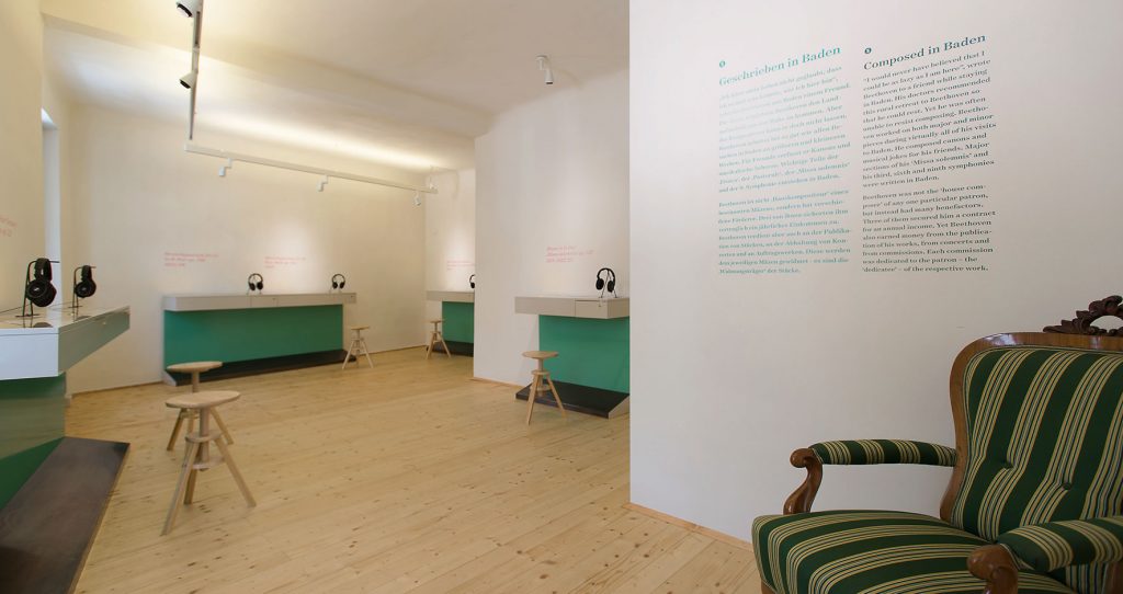 Hörstationen im Beethovenhaus Baden