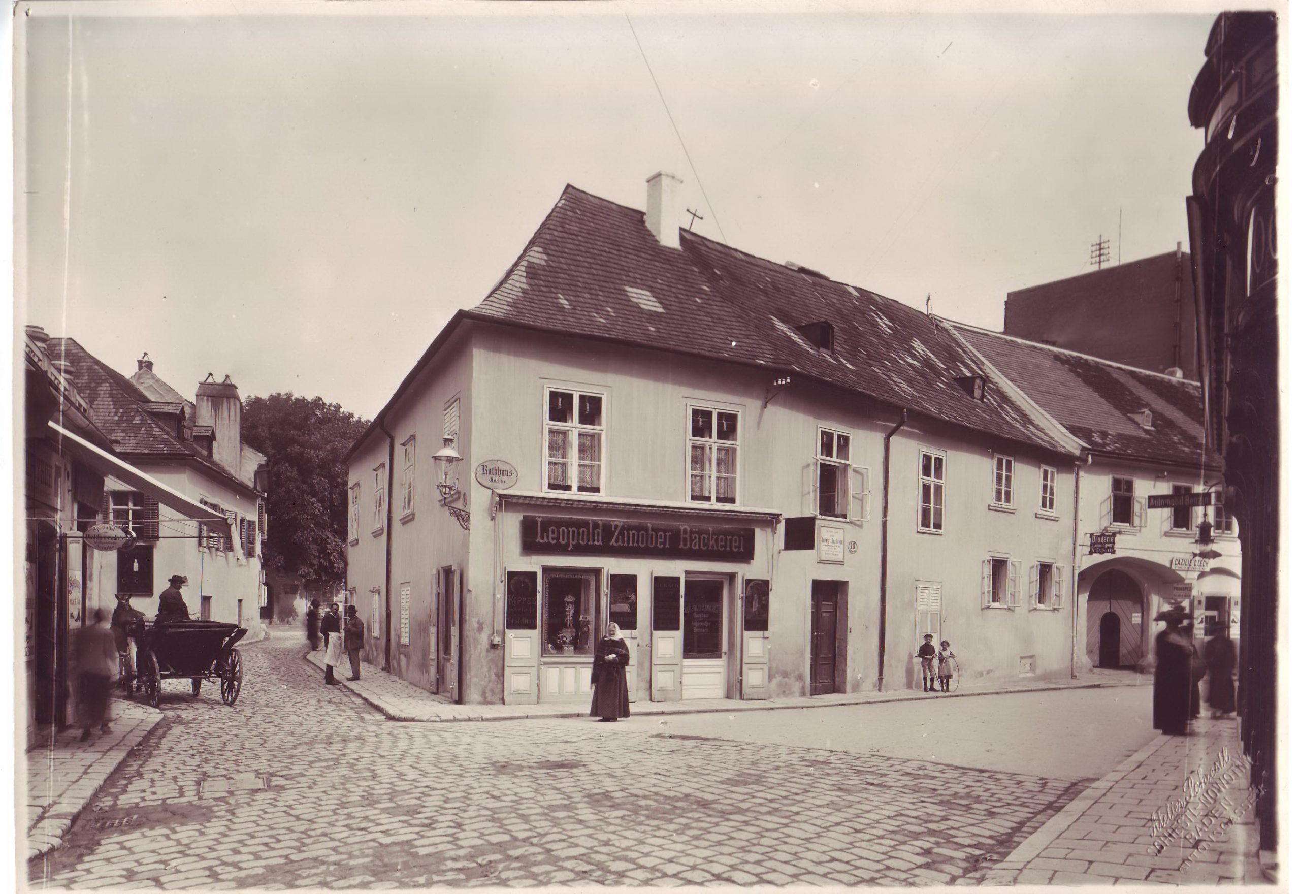 historische Aufnahme vom Beethovenhaus Baden